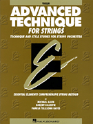 Advanced Technique for Strings Violin string method book cover